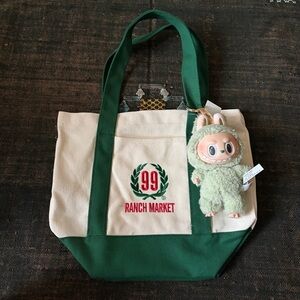 NWT 99 Ranch Mini Market Tote in Forest Green